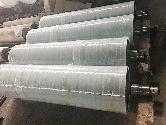 Aluminum factory rubber roller